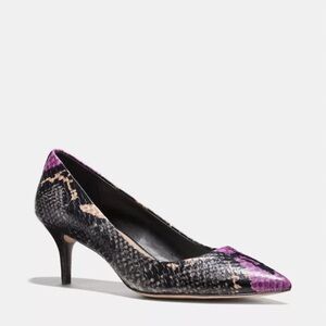 COACH LACEY PYTHON HEELS